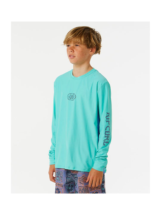 Lycra RIP CURL Lost Islands Upf L/S Boy niebieski - Adventure Sports
