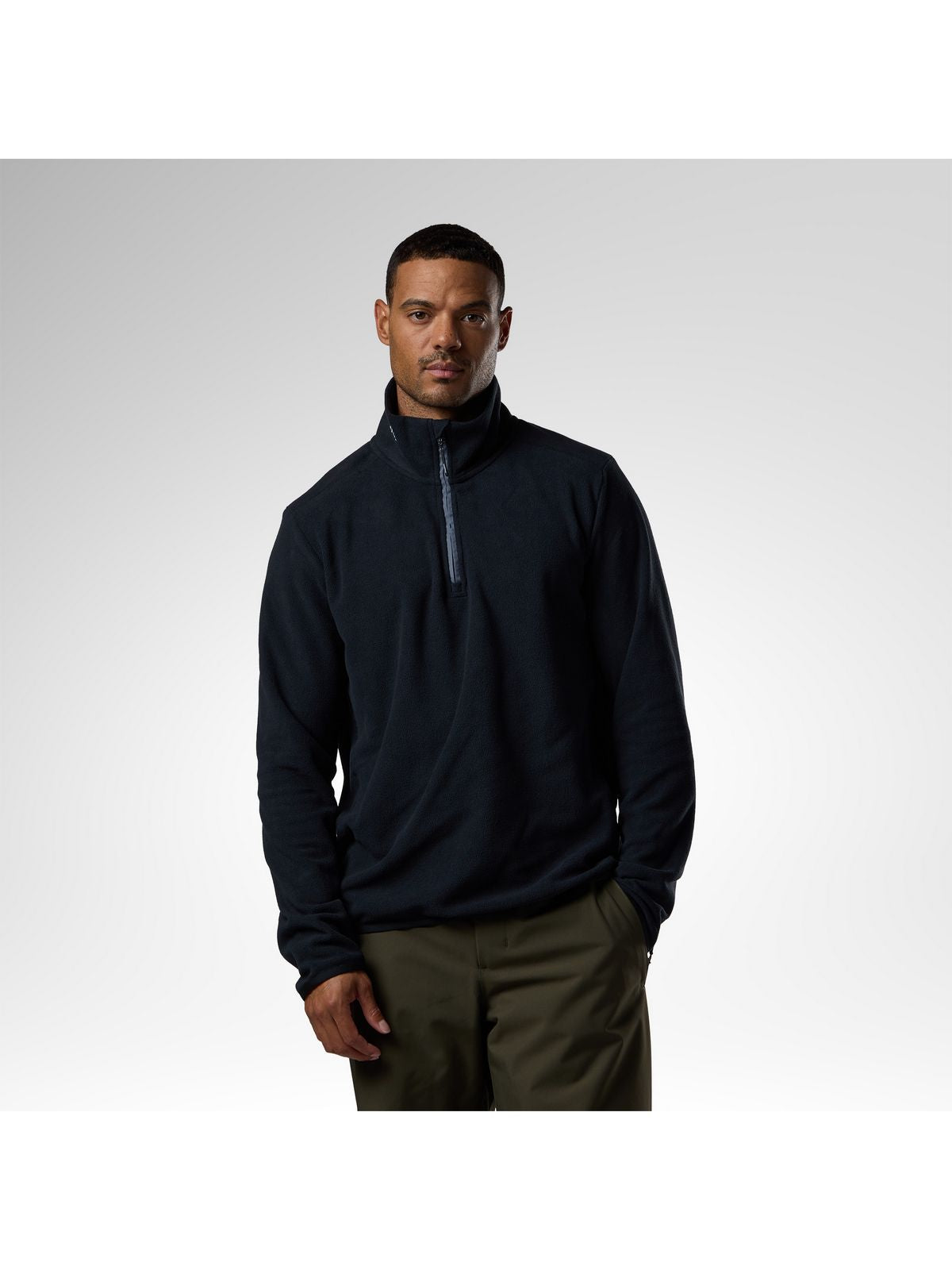 Bluza męska ROSSIGNOL M Quarter Zip Polar Fleece czarna