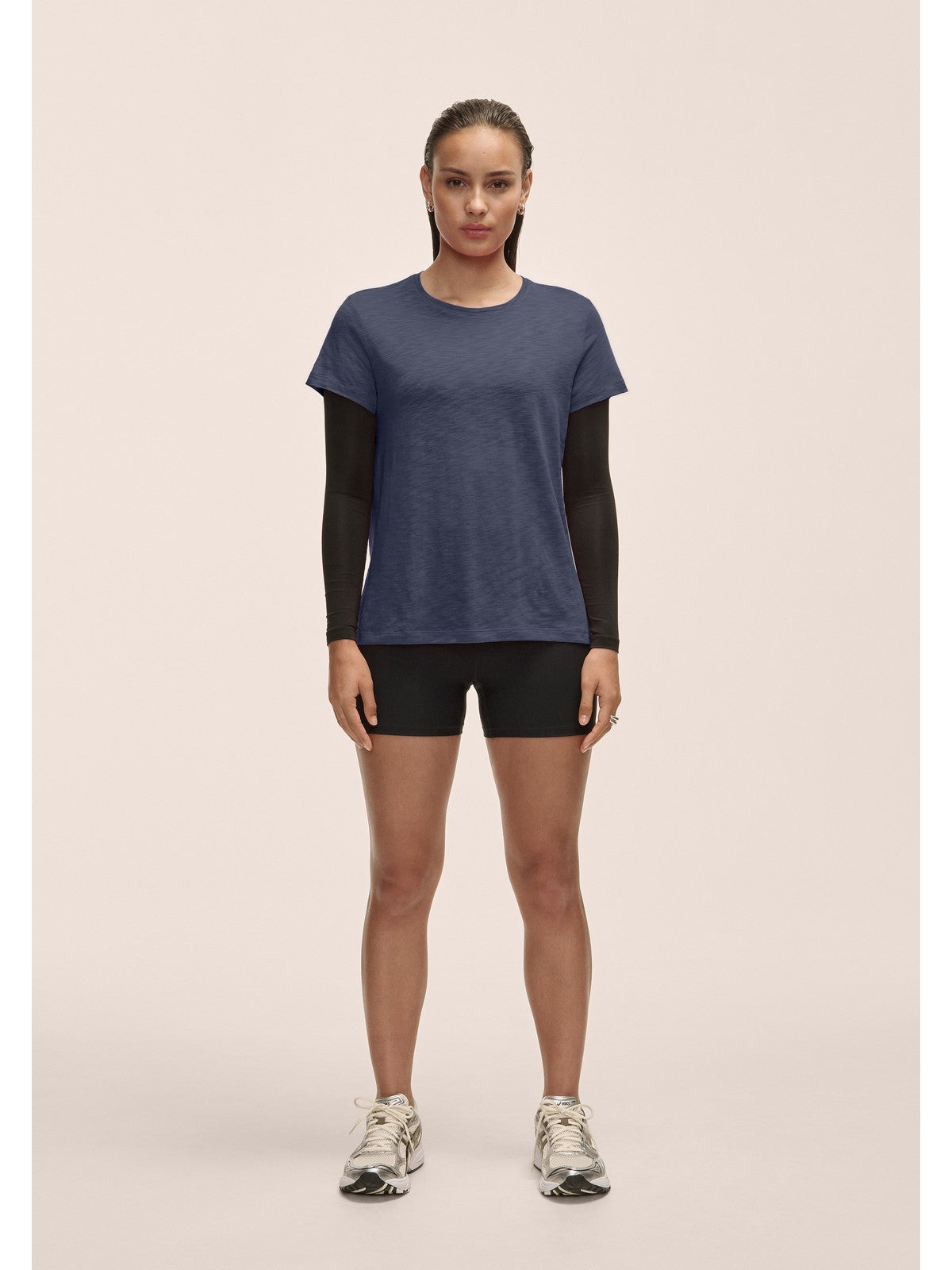 Koszulka damska CASALL Soft Texture Tee kolor granatowy