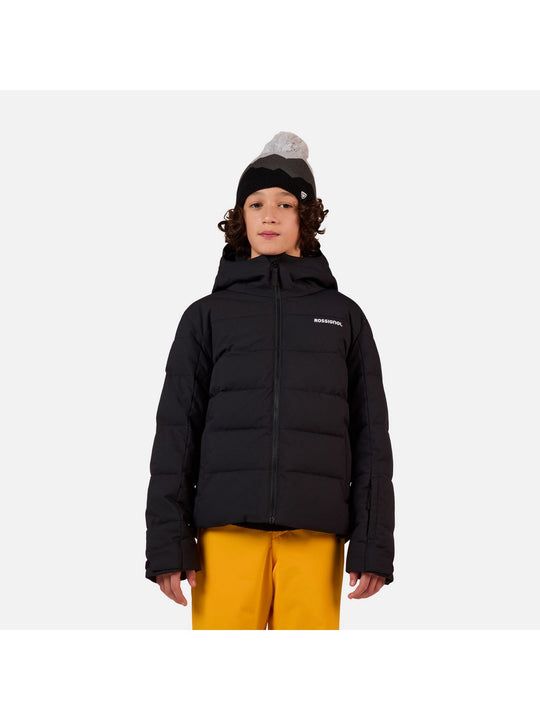 Kurtka narciarska dziecięca ROSSIGNOL Boy Siz Quilted Jkt czarna
