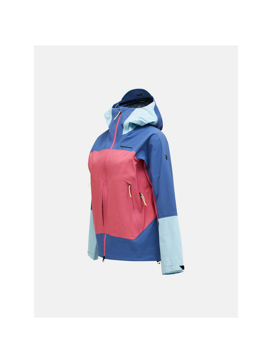 Kurtka narciarska damska PEAK PERFORMANCE Vislight GORE-TEX C-Knit 3L Shell Jacket niebieska
