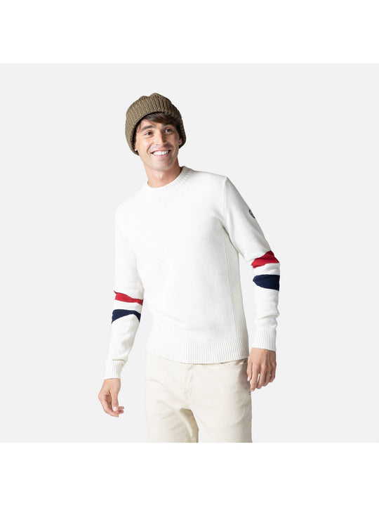 Sweter Rossignol Signature Rn Knit biały - Adventure Sports
