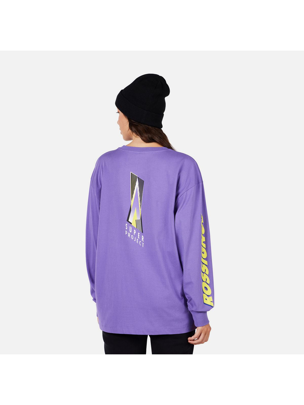 Koszulka unisex ROSSIGNOL SUPER LS TEE fioletowa