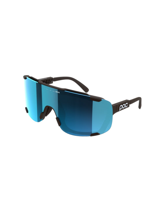Okulary rowerowe POC Devour Mid brązowy - Clarity Universal/Sunny Turquoise Cat. 3

