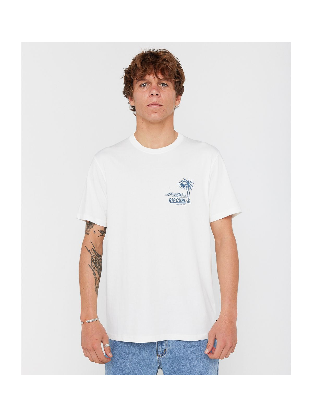 Koszulka RIP CURL SPORTLINE TUBULAR TEE beżowa