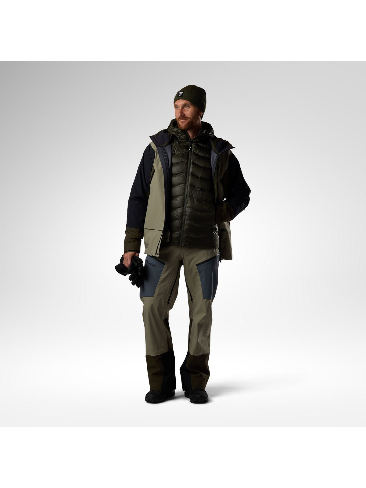 Kurtka puchowa męska ROSSIGNOL M Verok Down Hoodie Jacket zielona