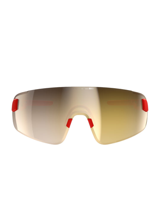 Okulary rowerowe POC Elicit Toric czerwone - Clarity Road/Partly Sunny Gold cat.2
