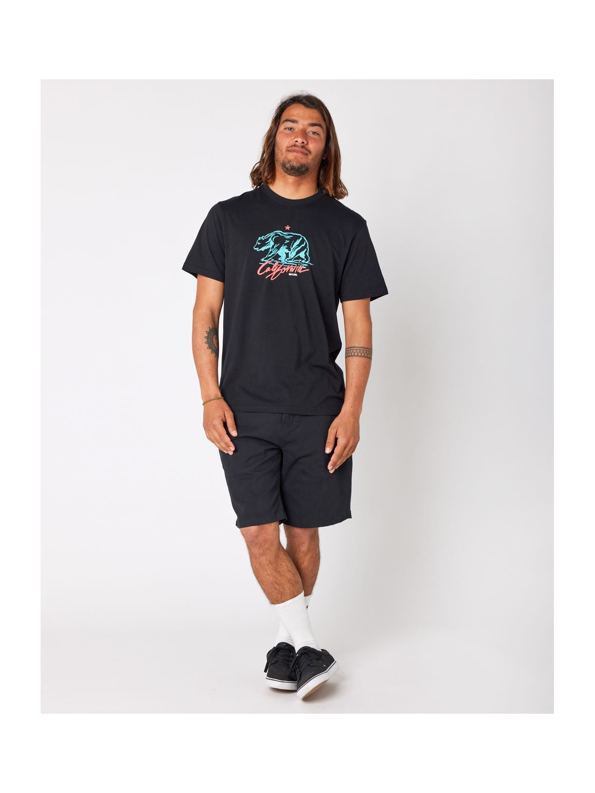 Koszulka RIP CURL Desti Animals Tee czarny - Adventure Sports