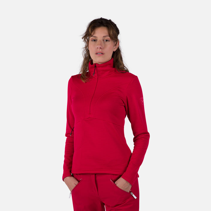 Bluza Rossignol W Blackside Fleece Hz czerwony - Adventure Sports
