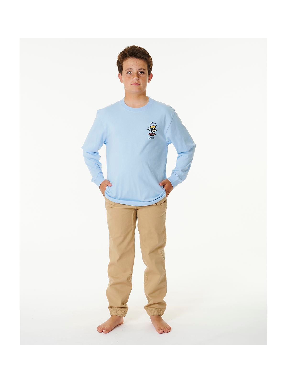Koszulka Chłopięca RIP CURL Search Icon L/S Tee Boy niebieski - Adventure Sports