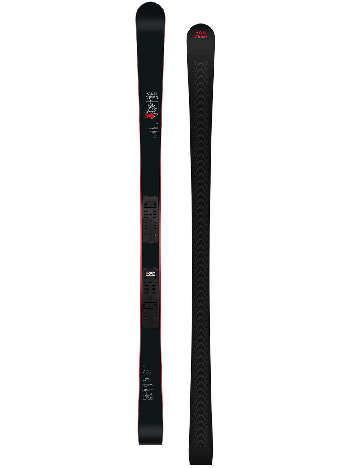 Narty VAN DEER GS-JR PRO 21 / R22 WC Czarny