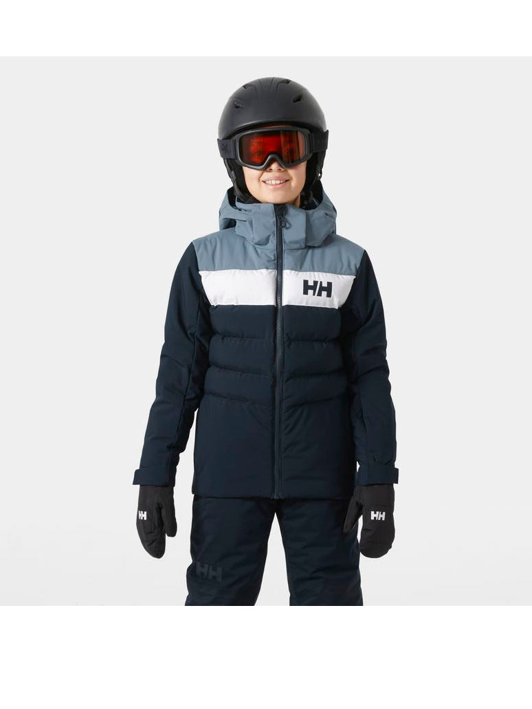 Kurtka narciarska dziecięca HELLY HANSEN Jr Cyclone Jacket kolor granatowy
