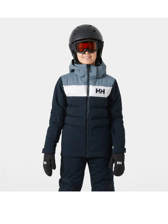 Kurtka narciarska dziecięca HELLY HANSEN Jr Cyclone Jacket kolor granatowy
