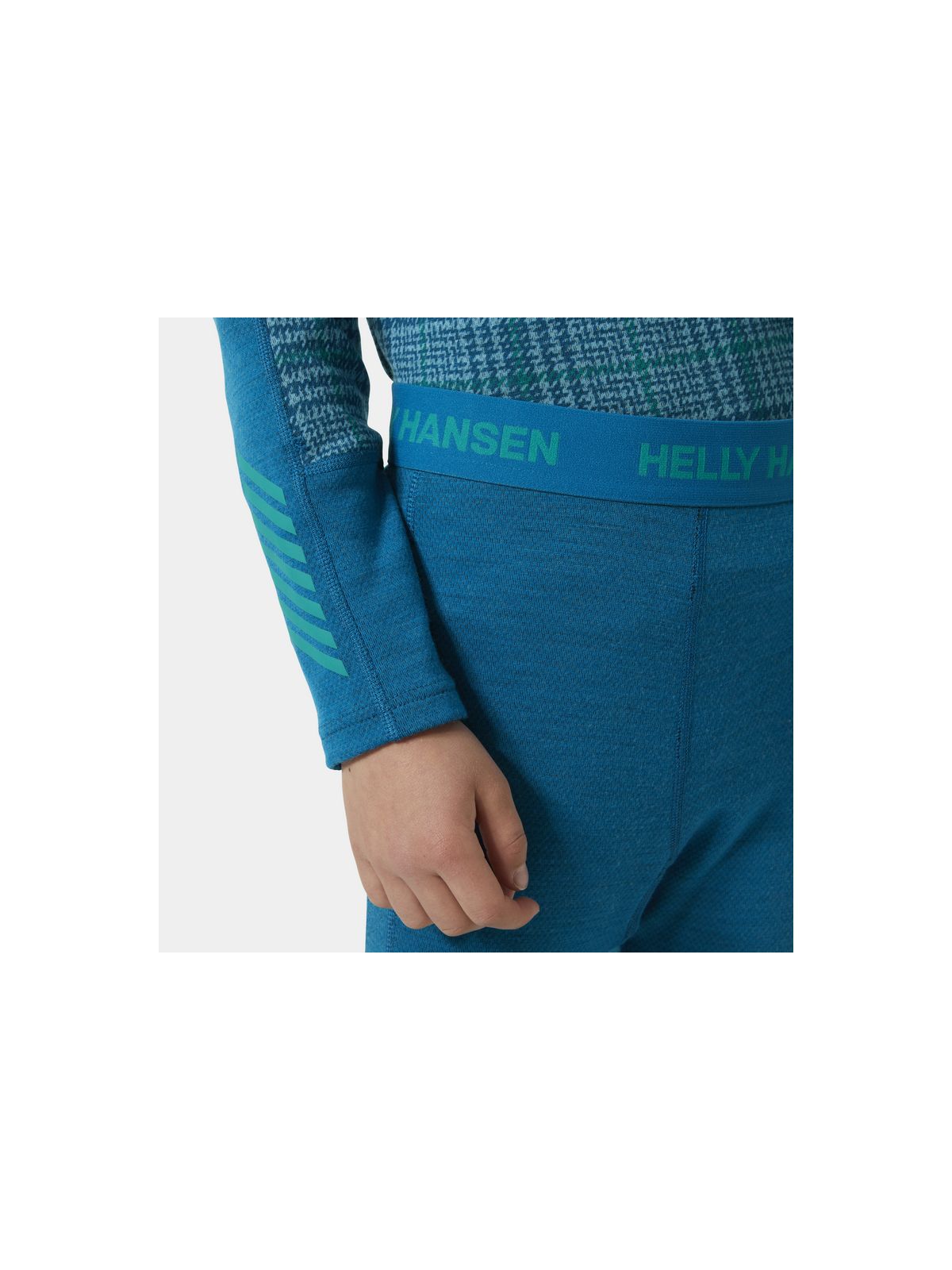Bielizna dziecięca HELLY HANSEN Jr Graphic Lifa Merino Set kolor niebieski