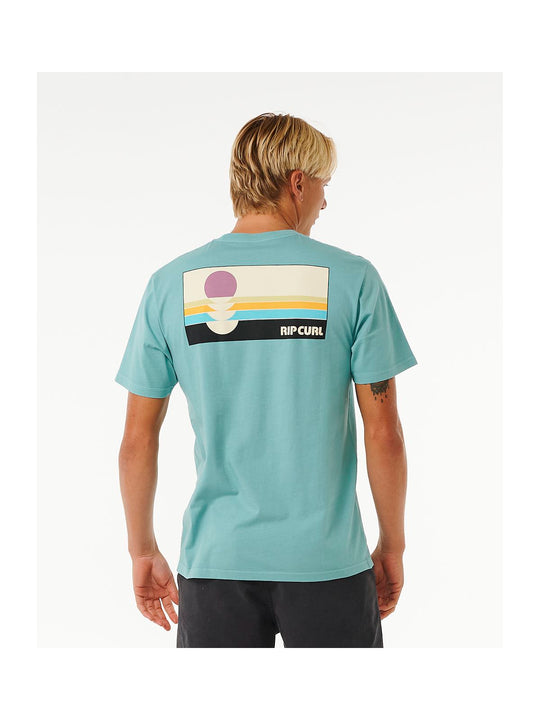 Koszulka RIP CURL Surf Revivial Peaking Tee niebieski - Adventure Sports
