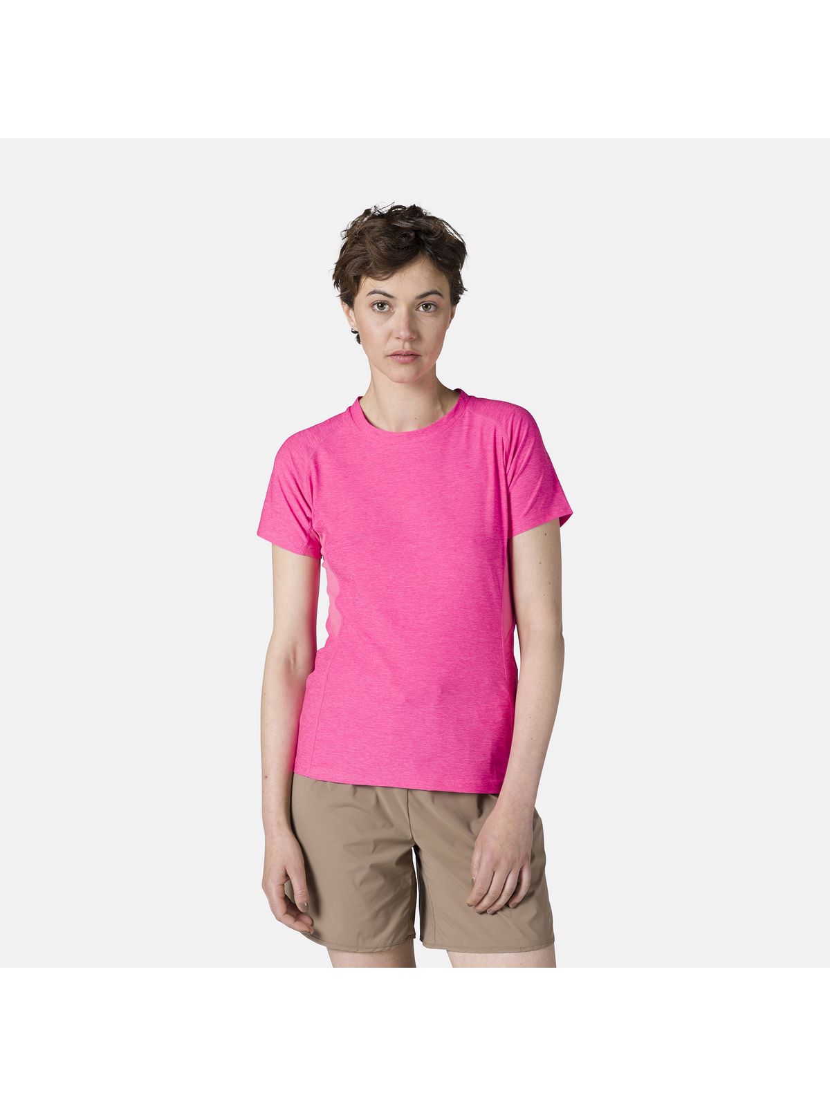 Koszulka Rossignol W Melange Ss Tee różowy - Adventure Sports