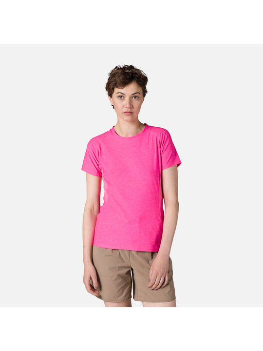 Koszulka Rossignol W Melange Ss Tee różowy - Adventure Sports
