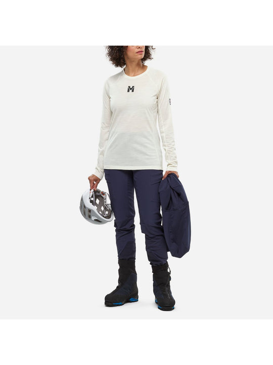 Koszulka damska MILLET Trilogy Wool Ts Ls W beżowa
