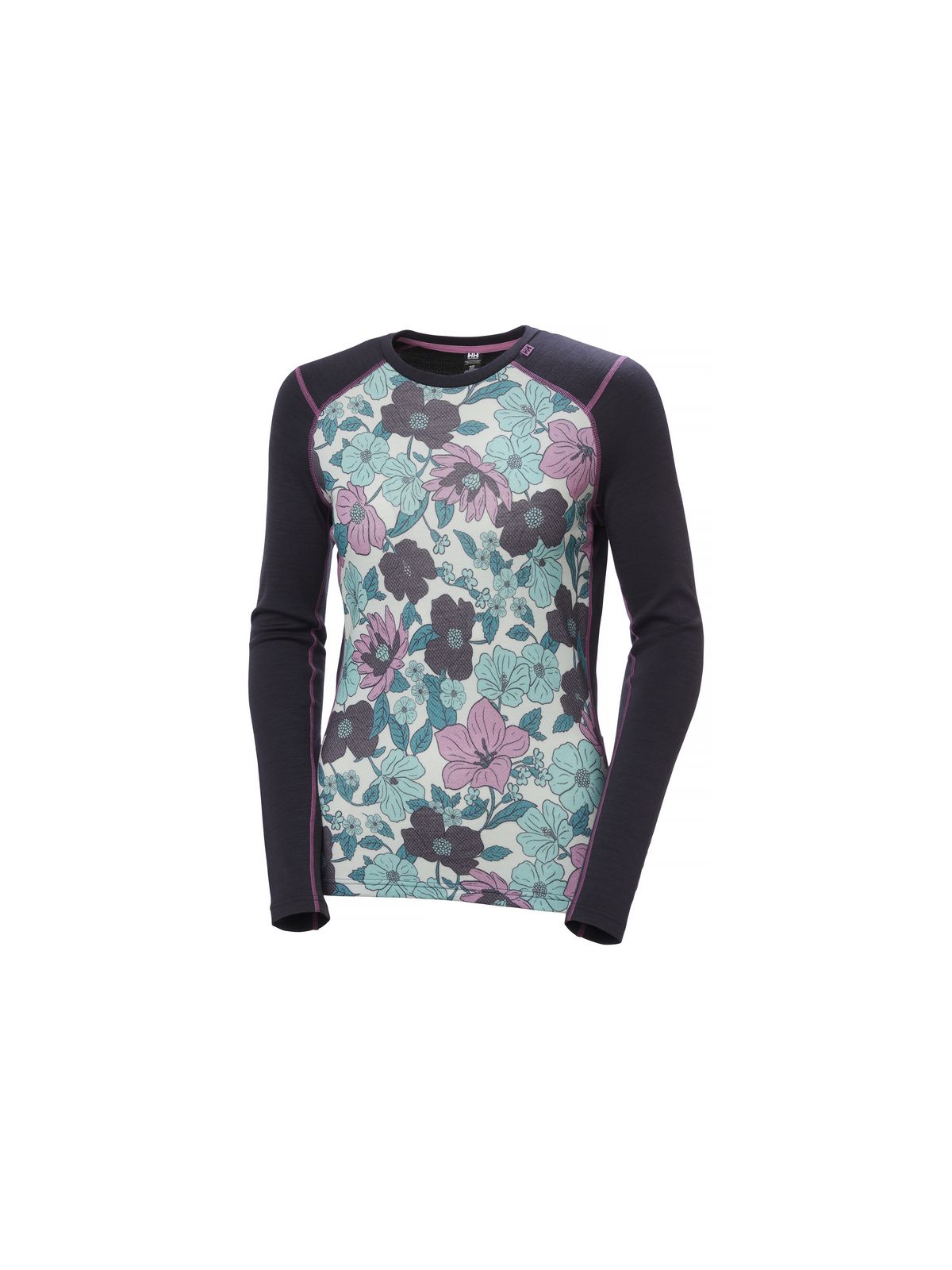 Koszulka damska HELLY HANSEN W Lifa Merino Midweight Graphic Crew multicolor
