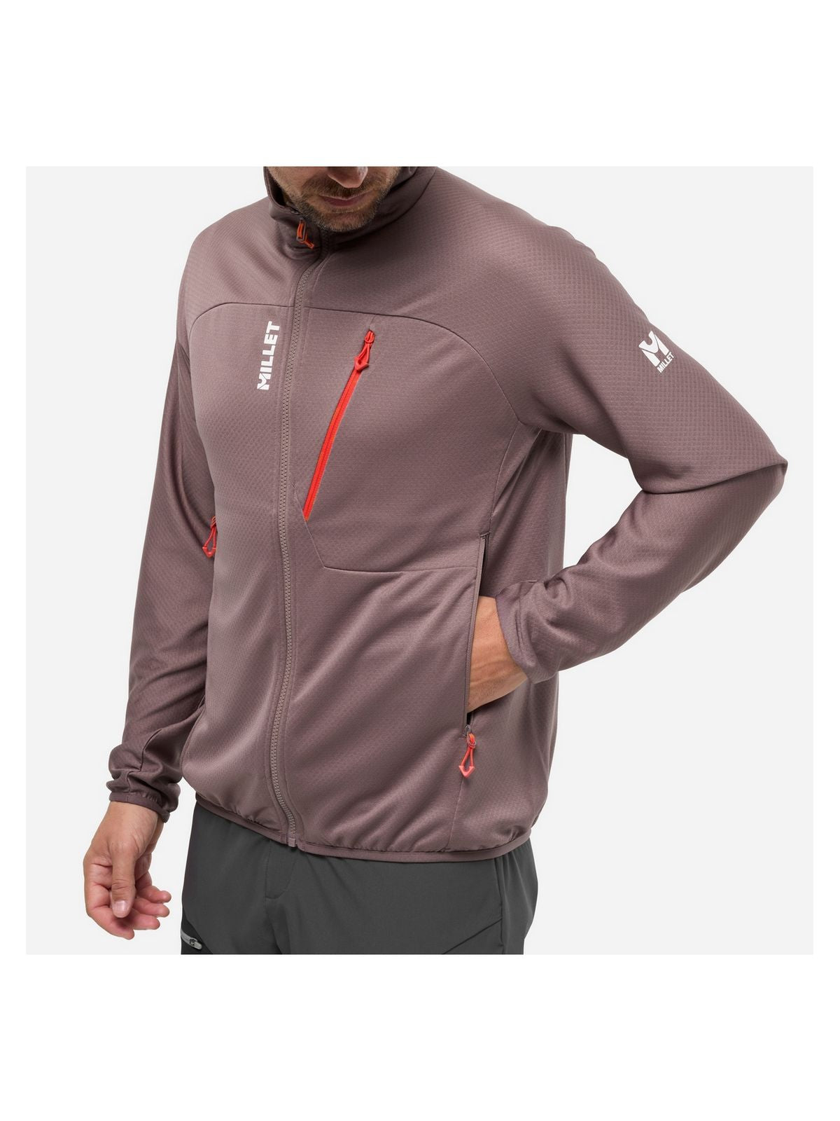 Bluza męska MILLET Lokka Jkt Iii M fioletowa śliwkowa
