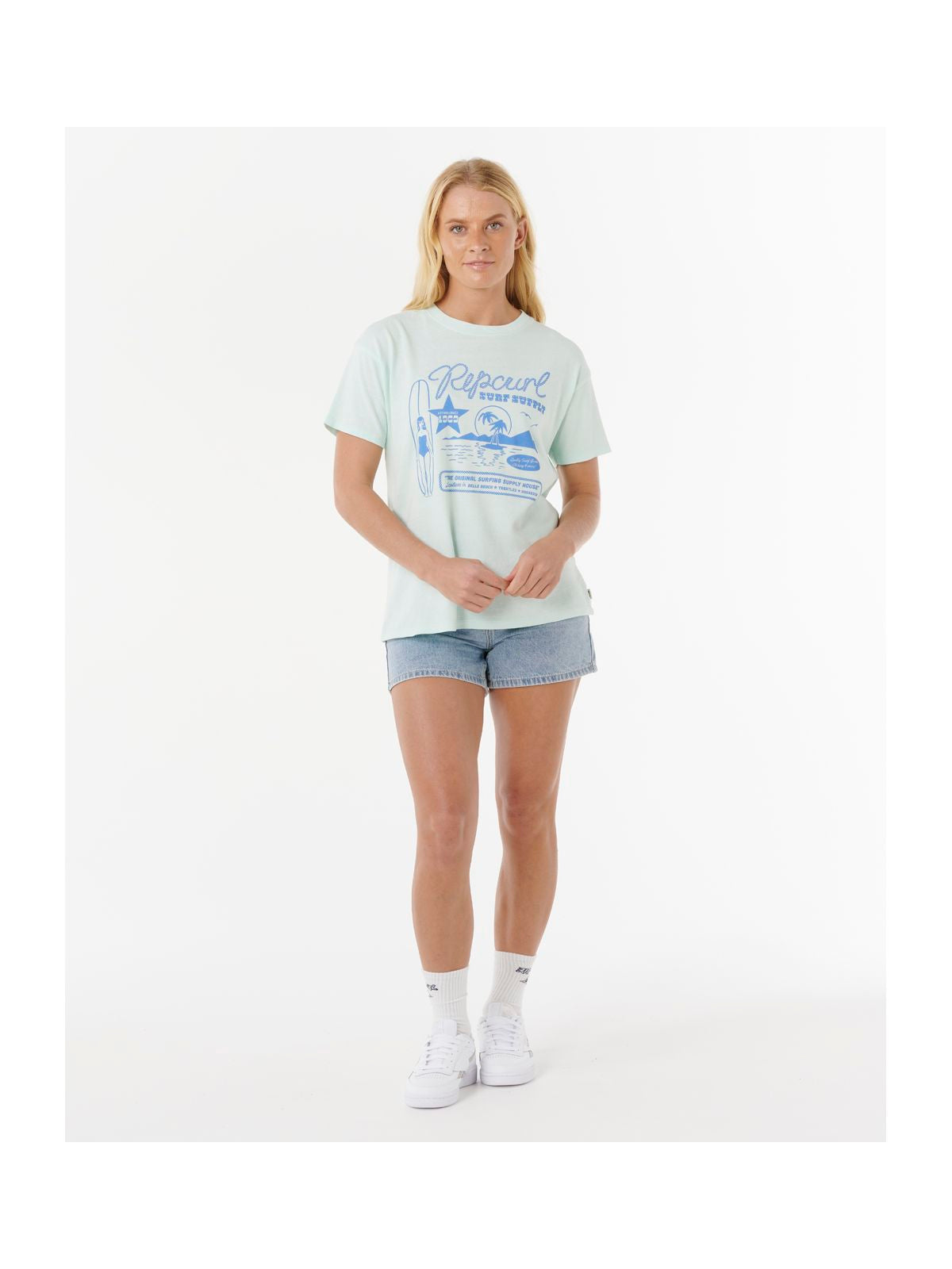 Koszulka RIP CURL SURF SUPPLY RELAXED TEE niebieska