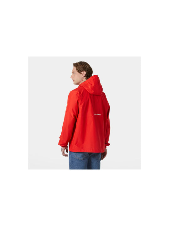 Kurtka męska przeciwdeszczowa HELLY HANSEN SANDOY RAIN JACKET czerwona - Adventure Sports
