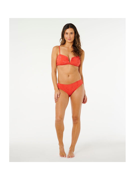 Dół bikini RIP CURL Oasis Full Pant czerwony
