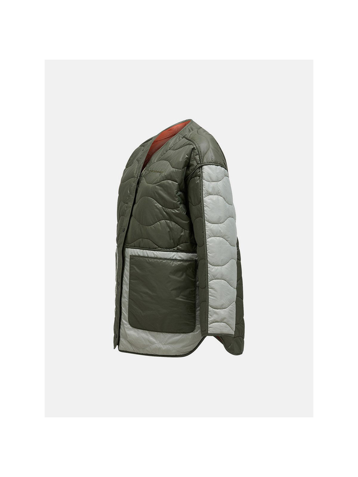Kurtka Peak Performance W Quilted Oversized Liner zielony - Adventure Sports