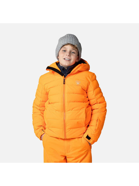 Kurtka narciarska chłopięca Rossignol Boy Rapide Jkt pomarańczowy - Adventure Sports
