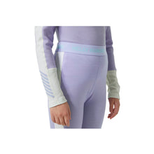 Bielizna dziecięca HELLY HANSEN Jr Lifa Merino Midweight Set kolor fioletowy
