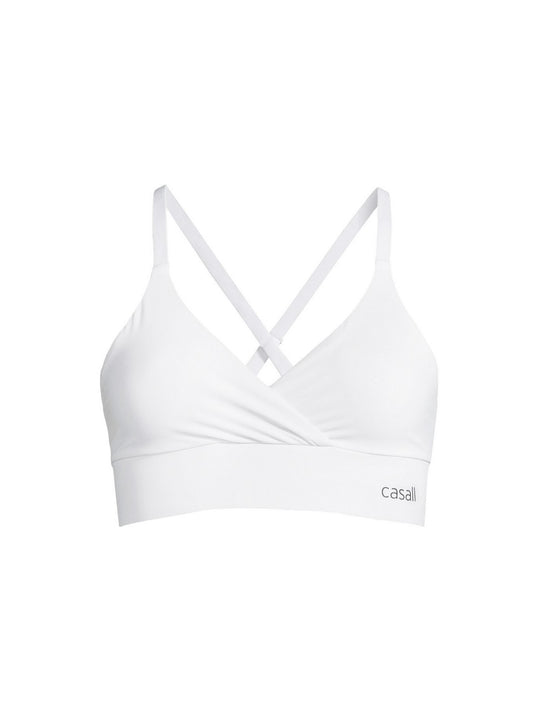 Stanik treningowy CASALL Wrap Sports Bra biały
