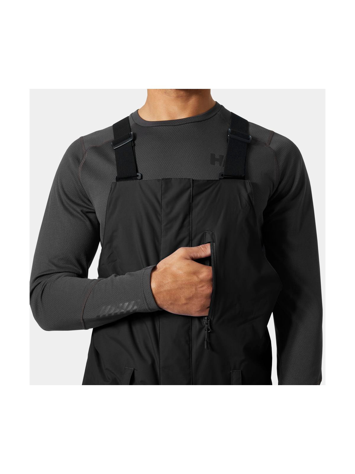 Spodnie narciarskie męskie HELLY HANSEN SOGN BIB CARGO PANT czarne