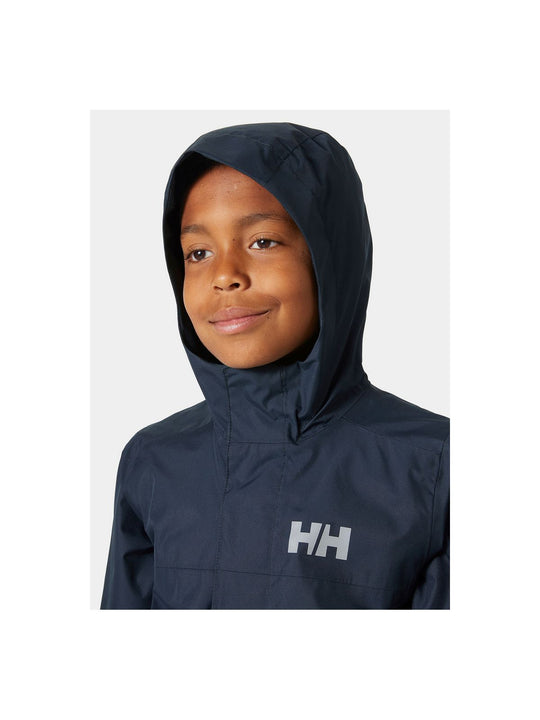 Kurtka dziecięca HELLY HANSEN Jr Vancouver Rain Jacket granatowa
