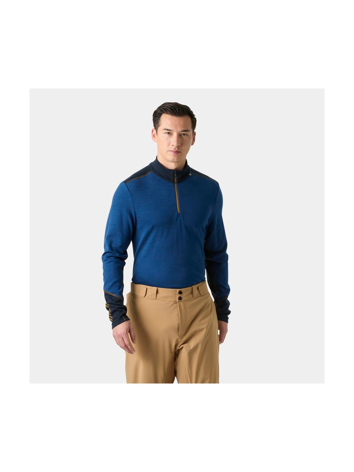Bielizna termiczna męska HELLY HANSEN LIFA MERINO MIDWEIGHT 1/2 ZIP granatowa