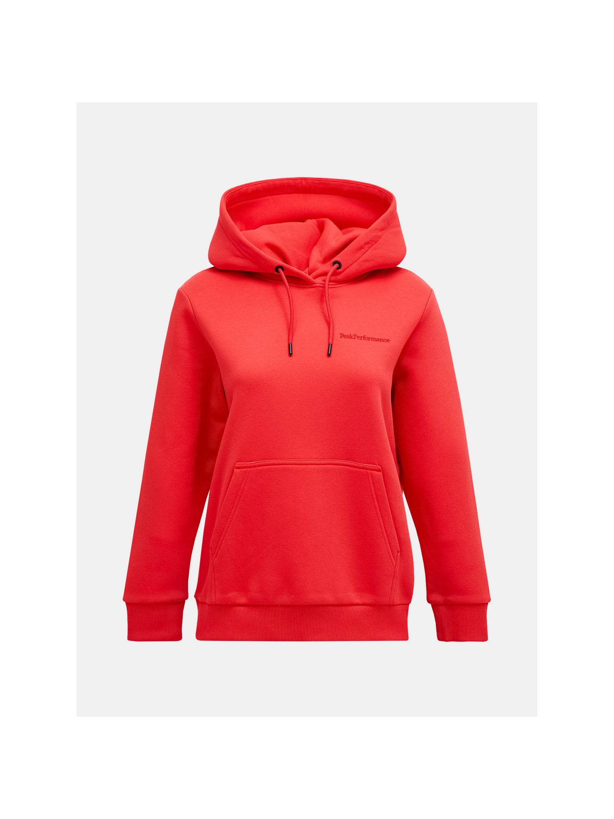 Bluza PEAK PERFORMANCE Original Small Logo Hood Women czerwony - Adventure Sports