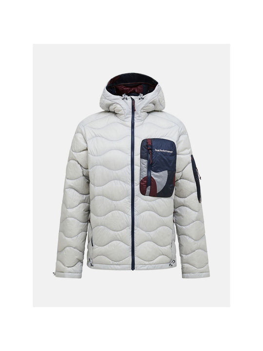 Kurtka puchowa męska PEAK PERFORMANCE Helium AOP Utility Down Hood biała
