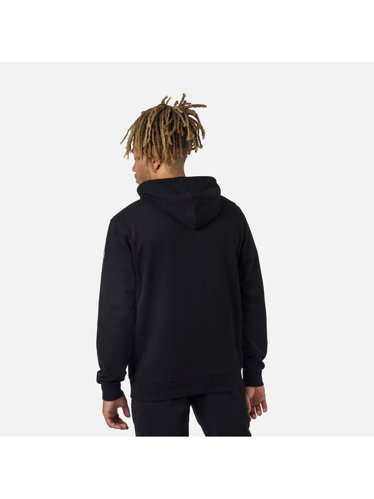 Bluza męska z kapturem Rossignol LOGO SWEAT HOOD FL czarny - Adventure Sports
