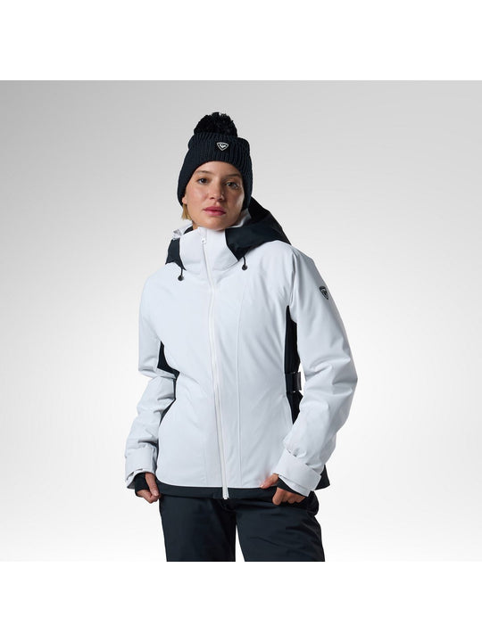 Kurtka narciarska damska ROSSIGNOL W 4Ws Blackside Insulated Jack biała
