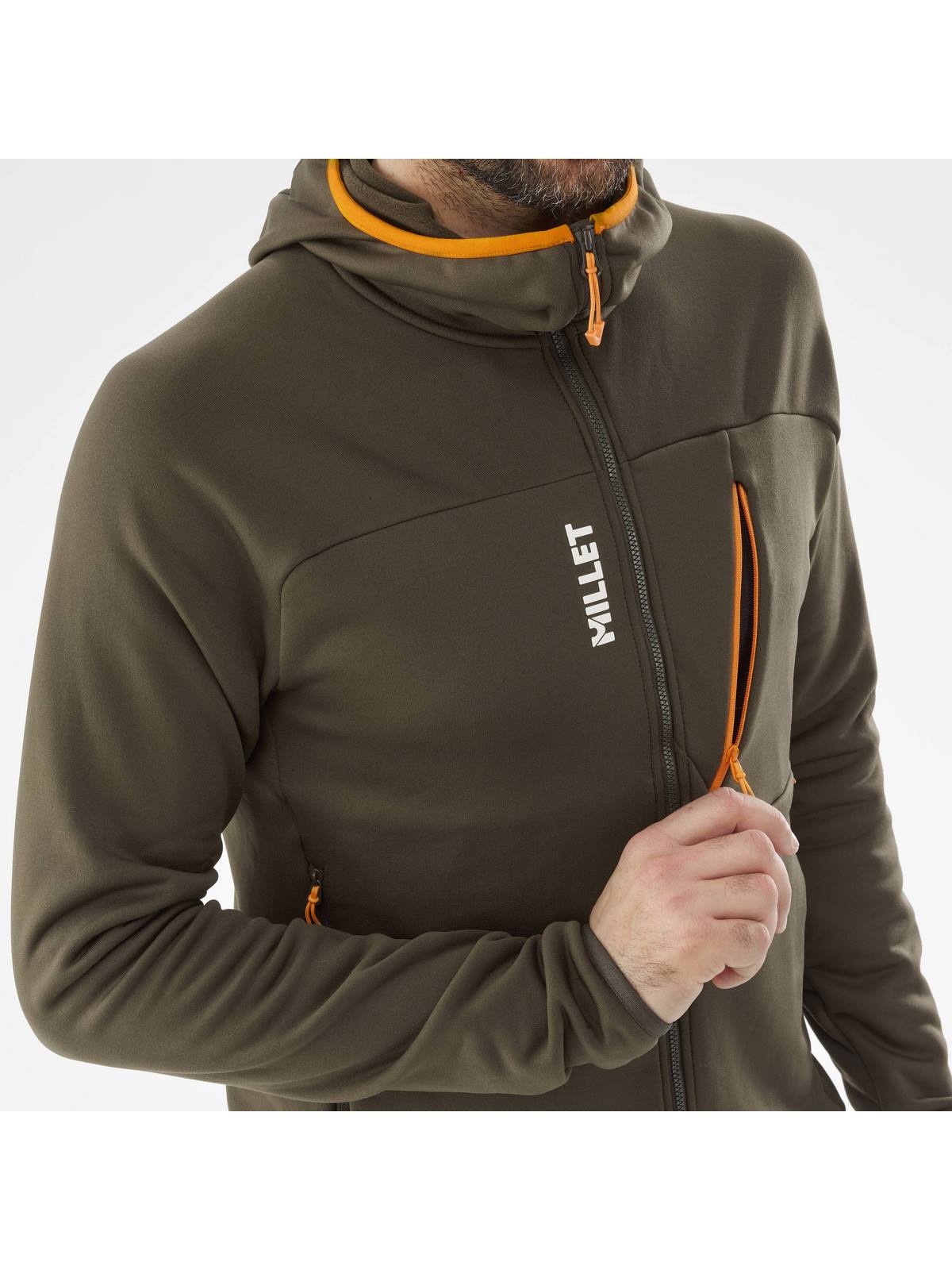 Bluza techniczna męska MILLET M Seneca Fleece Hoodie Zielony - Kurtka - Adventure Sports