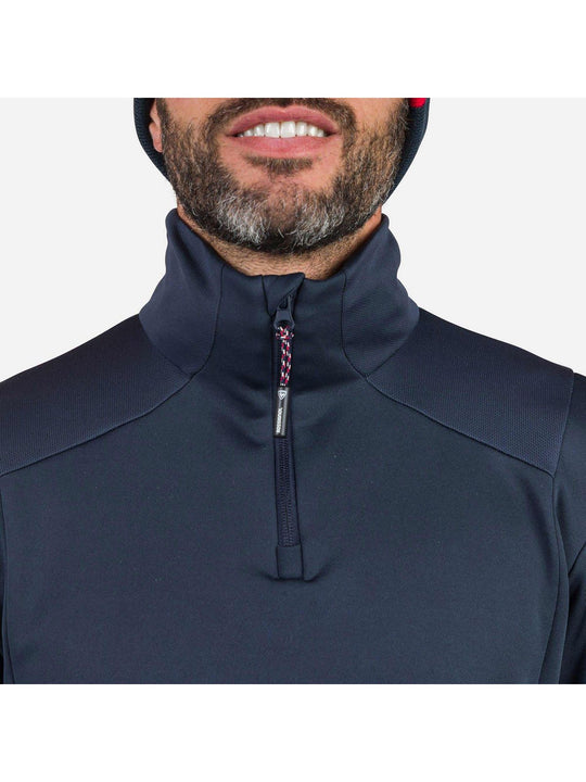 Bluza techniczna męska Rossignol Diretta Fleece Hz granatowy - Adventure Sports
