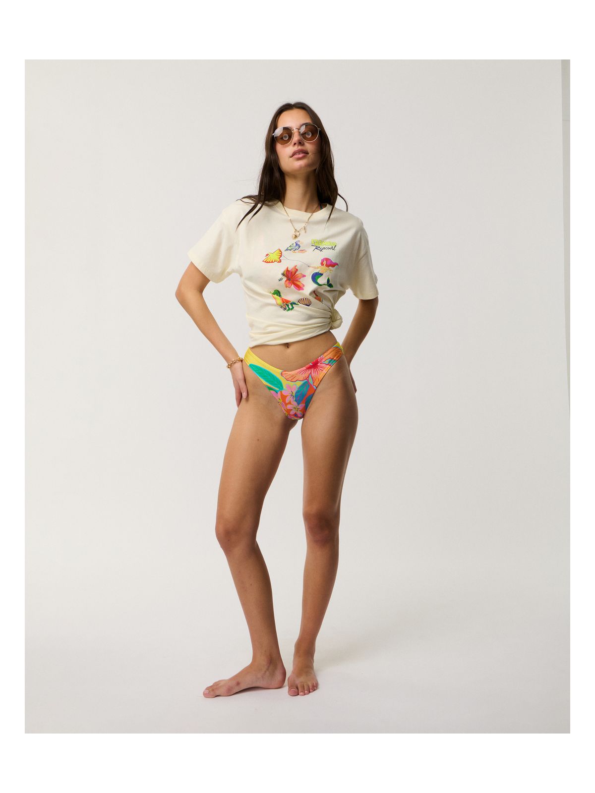 Koszulka damska RIP CURL Desire Relaxed Tee żółta