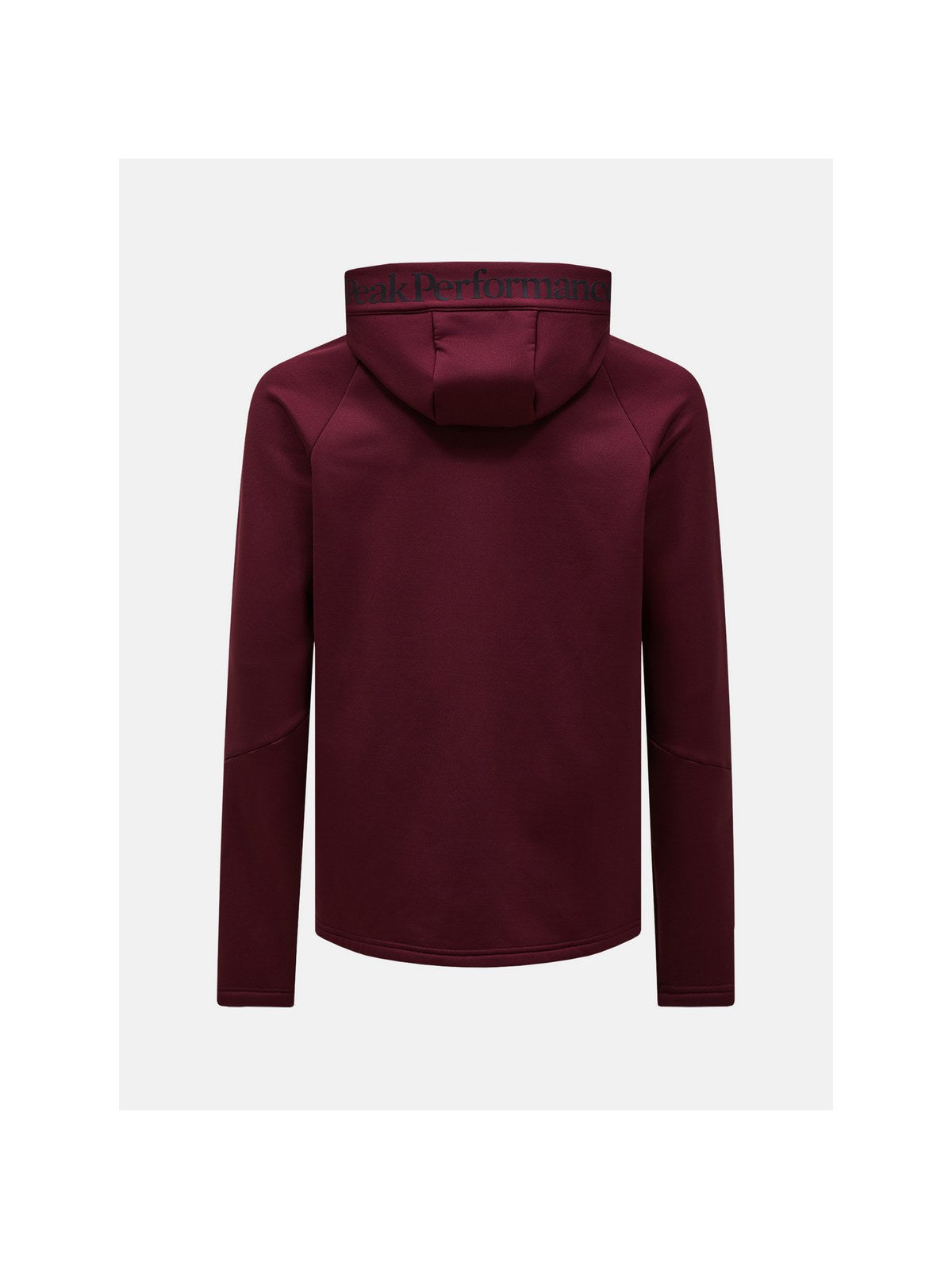 Bluza z kapturem męska PEAK PERFORMANCE Rider Essentials Midlayer Zip Hood bordowa