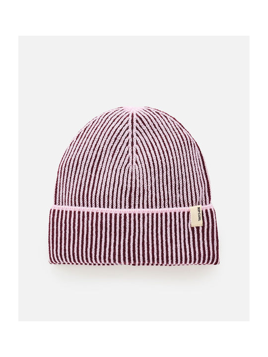 Czapka damska RIP CURL 2 Tone Ribbed Reg Beanie różowa
