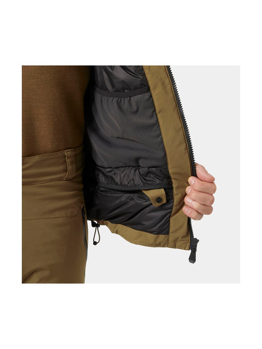 Kurtka narciarska męska HELLY HANSEN ATLAS INFINITY STRETCH JACKET brązowa
