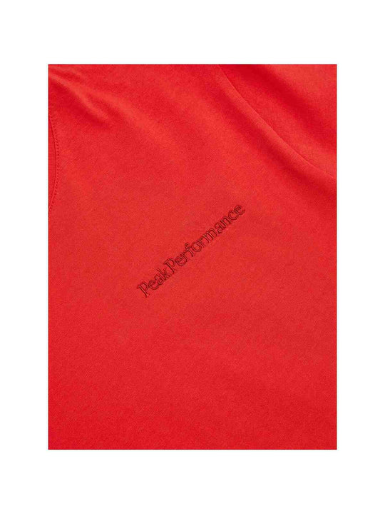 Koszulka PEAK PERFORMANCE Original Small Logo Tee Women czerwony - Adventure Sports
