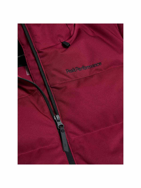 Kurtka PEAK PERFORMANCE W Shred Down Jacket bordowy
