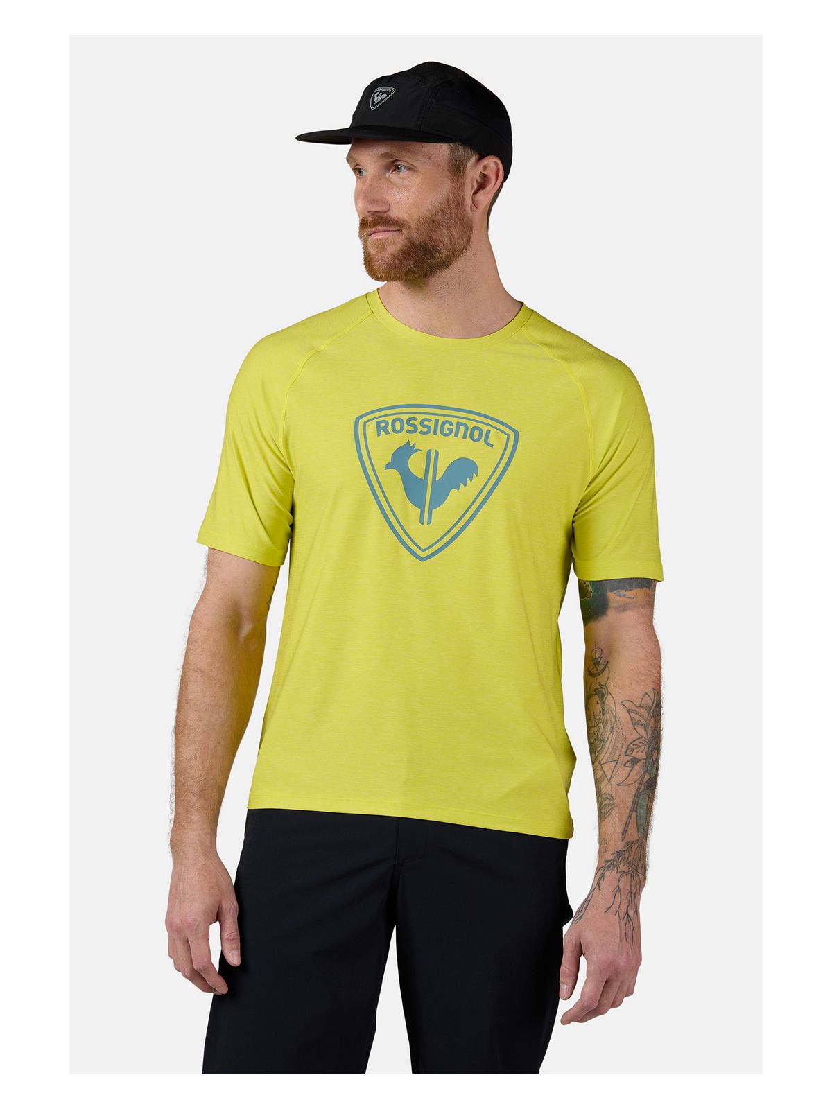 Koszulka treningowa męska ROSSIGNOL Westweg Shield Tee zielony - Adventure Sports
