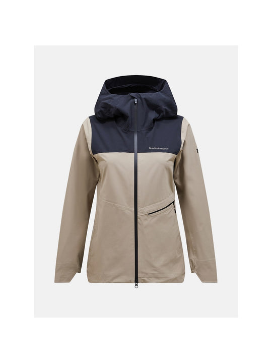 Kurtka z membraną damska Peak Performance W Commuter Hipe Jacket beżowy - Adventure Sports
