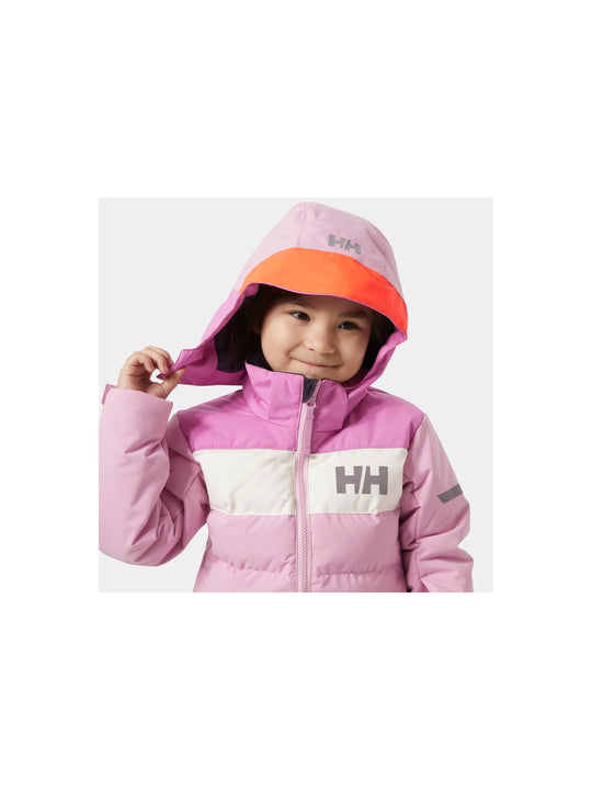Kurtka narciarska dziecięca HELLY HANSEN K Vertical Ins Jacket kolor różowy
