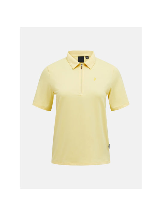 Koszulka PEAK PERFORMANCE W Comfort Zip Polo żółty - Adventure Sports
